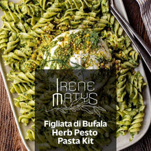 Load image into Gallery viewer, Irene Matys Figliata di Bufala with Spinach Pesto Pasta Kit
